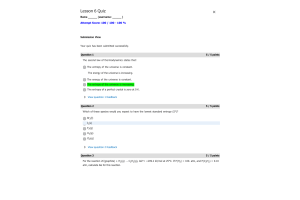 CHEM134 Week 12 Lesson 6 Quiz Score 100%