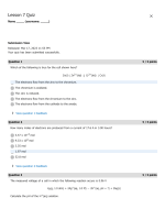 CHEM134 Week 14 Lesson 7 Quiz Score 95%