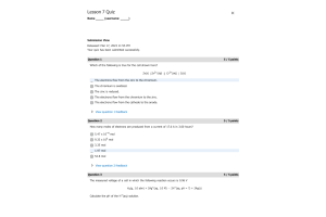 CHEM134 Week 14 Lesson 7 Quiz Score 95%