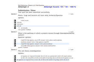 BIOL133 Week 3 Chapter 4 Study Questions