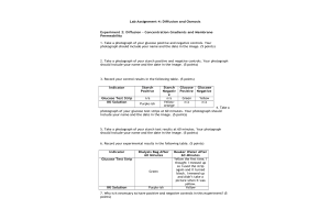 BIOL133 Week 5 Lab Assignment 4 - Diffusion and Osmosis