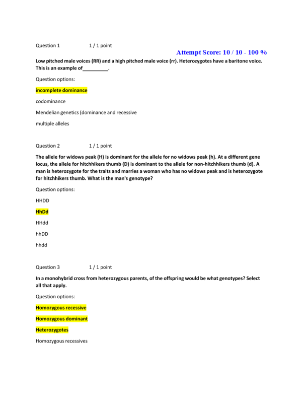 BIOL133 Week 8 Chapter 12 Study Questions