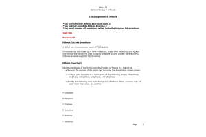 BIOL133 Week 9 Lab Assignment 6 - Mitosis