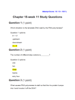 BIOL133 Week 11 Chapter 15 Study Questions