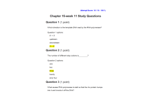 BIOL133 Week 11 Chapter 15 Study Questions