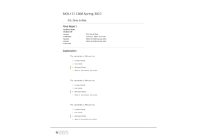 BIOL133 Week 13 Lab Assignment 8 - DNA & RNA; Exercise