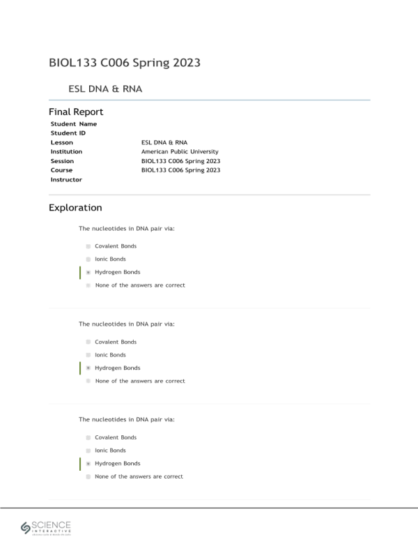 biol133 lab assignment 2