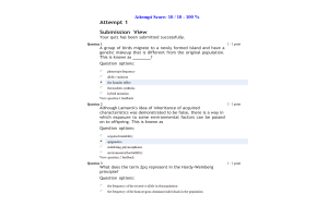 BIOL133 Week 15 Chapter 19 Study Questions