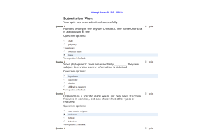 BIOL133 Week 16 Chapter 20 Study Questions