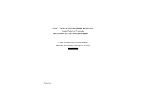 PRAC 6645 Week 7 Assignment 2; Comprehensive Psychiatric Evaluation Note and Patient Case Presentation - IMPULSE-CONTROL