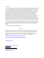 NRNP 6645 Week 5 Discussion; Cognitive Behavioral Therapy; Comparing Group, Family, and Individual Settings -Original Post, Responses