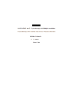 NRNP 6645 Week 9 Assignment; Post-Traumatic Stress Disorder (PTSD) - Psychotherapy with Trauma and Stressor-Related Disorders