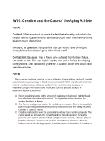 BIOL134 Week 10 Discussion; Creatine and the Case of the Aging Athlete