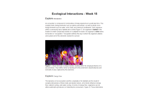 BIOL134 Week 15 Lab Assignment - Ecological Interactions (Info)