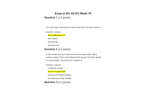 BIOL134 Week 16 Exam 4; Ch 42-47