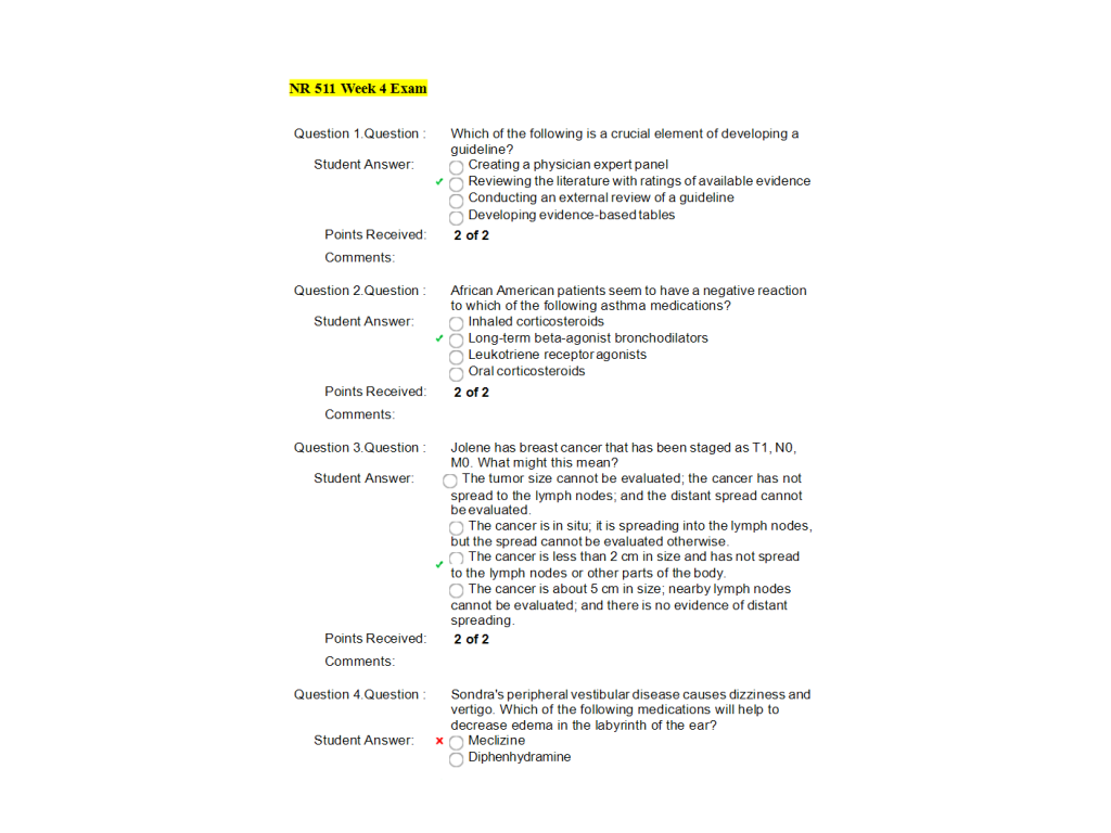 NR 511 Week 4 Quiz (Version 1) | Chamberlain & DeVry Course Solutions ...